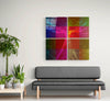 Colorful Touch Quadro Glass Wall Art by Insigneart USA