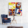 Woman and Red Quadro Glass Wall Art by Insigneart USA