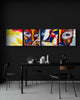 Woman and Red Quadro Glass Wall Art by Insigneart USA