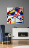 Dance of Red Quadro Glass Wall Art by Insigneart USA