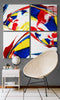Dance of Red Quadro Glass Wall Art by Insigneart USA