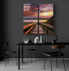 Horizon Line Quadro Glass Wall Art by Insigneart USA