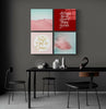 Pink Desert Quadro Glass Wall Art by Insigneart USA