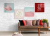 Pink Desert Quadro Glass Wall Art by Insigneart USA