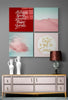Pink Desert Quadro Glass Wall Art by Insigneart USA