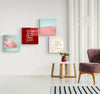 Pink Desert Quadro Glass Wall Art by Insigneart USA