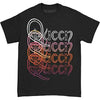 Queen QUEEN REPEAT LOGO BLACK SS TEE LARGE [T-Shirt] by Rock Band Apparel