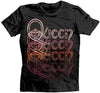 Queen Repeat Logo Black Ss Tee 2Xl Queen Repeat Logo Black Ss Tee 2Xl [T-Shirt] by Rock Band Apparel