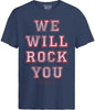Queen We Will Rock You Blue Ss Tee 2Xl Queen We Will Rock You Blue Ss Tee 2Xl [T-Shirt] by Rock Band Apparel