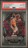 Graded 2020 Panini Prizm LeBron James #29 Fireworks Basketball Card PSA 10 Gem Mint
