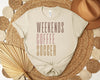 Weekends Coffee Soccer Graphic Tee by Anchored Grace Boutique