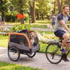 Dog Bike Trailer, Pet Cart Bicycle Carrier with 20" Air Tires, Quick-Release Wheels, Reflectors, Flag by Furr Baby Gifts