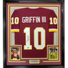 Framed Autographed/Signed Robert Griffin III RG3 35x39 Washington Maroon Football Jersey JSA COA