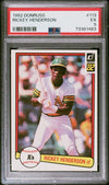 Graded 1982 Donruss Rickey Henderson #113 Baseball Card PSA 5 EX