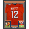 Framed Autographed/Signed R.J RJ Harvey 35x36 Denver Orange Football Jersey JSA COA by Hall of Fame Sports Memorabilia