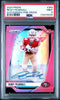 Graded 2024 Panini Prizm Ricky Pearsall #383 Pink Prizm Autograph Rookie RC Football Card PSA 9 Mint by Hall of Fame Sports Memorabilia