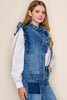 RUFFLE DENIM VEST