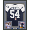 Framed Autographed/Signed Randy White HOF 94 35x39 Dallas Thanksgiving Football Jersey JSA COA by Hall of Fame Sports Memorabilia