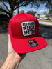 Red Flags Fuck Better Canvas Patch Trucker by Luckless Outfitters