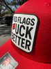 Red Flags Fuck Better Canvas Patch Trucker by Luckless Outfitters