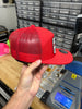 Red Flags Fuck Better | 7 Panel Canvas Patch Hat by Luckless Outfitters