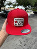 Red Flags Fuck Better | 7 Panel Canvas Patch Hat by Luckless Outfitters