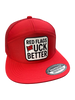 Red Flags Fuck Better | 7 Panel Canvas Patch Hat by Luckless Outfitters