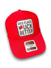 Red Flags Fuck Better Trucker Hat by Luckless Outfitters