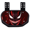 Phenom Elite Football Back Plate - Red Villain