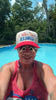 Red, White and Hair Color Snapback by Luckless Outfitters