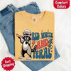 Red White & Feral Comfort Colors Tee – Funny Raccoon 4th of July Shirt by Adorb Custom Tees