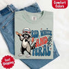 Red White & Feral Comfort Colors Tee – Funny Raccoon 4th of July Shirt by Adorb Custom Tees