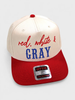 Red, White and Hair Color Snapback by Luckless Outfitters