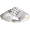 Phenom Elite Quantum Fierce Youth & Adult Padded Football Gloves - Gold Rush White by Phenom Elite Brand