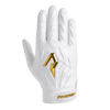 Phenom Elite Quantum Fierce Youth & Adult Padded Football Gloves - Gold Rush White by Phenom Elite Brand