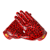 Phenom Elite Quantum Fierce Youth & Adult Padded Football Gloves - Red Leopard by Phenom Elite Brand
