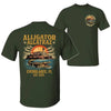 Retro Alligator Alcatraz T-Shirt – Funny Florida Everglades Double-Sided Tee, Southern Swamp Humor Shirt for Men & Women by Dog Mom Hat