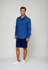 Retro Blues Long Sleeve Tech Shirt by Buki