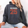 Retro Christmas Hoodie DECEMBER 25 – Festive Holiday Wear by Adorb Custom Tees