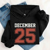 Retro Christmas Hoodie DECEMBER 25 – Festive Holiday Wear by Adorb Custom Tees