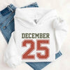 Retro Christmas Hoodie DECEMBER 25 – Festive Holiday Wear by Adorb Custom Tees