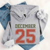 Retro Christmas Hoodie DECEMBER 25 – Festive Holiday Wear by Adorb Custom Tees