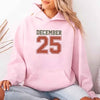Retro Christmas Hoodie DECEMBER 25 – Festive Holiday Wear by Adorb Custom Tees