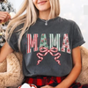 Retro Christmas Mama Comfort Colors T-Shirt by Dog Mom Hat