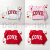 Retro Love Valentines Heart Sweatshirt by Dog Mom Hat