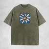 Retro Peace Sign T-Shirt – Vintage Washed Inspirational Graphic Tee, Classic 70s Lightweight Cotton Unisex Positive Vibe Top