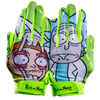 Rick and Morty Football Gloves - VPS1 by Phenom Elite