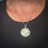 Sterling Silver Horse Necklace | Galloping Horse Mountain Scene Silver Necklace by mend metalworks