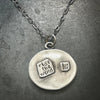 Sterling Silver Horse Necklace | Galloping Horse Mountain Scene Silver Necklace by mend metalworks