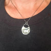 Sterling Silver Horse Talisman Necklace | Galloping Horse on Full Moon by mend metalworks
